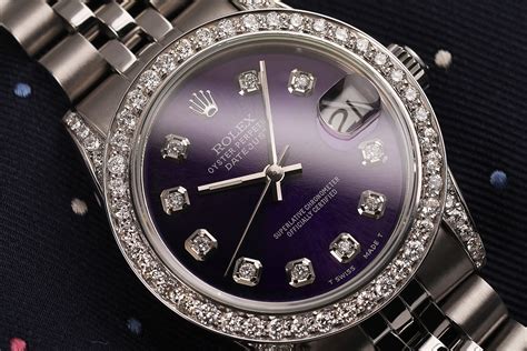 purple rolex datejust